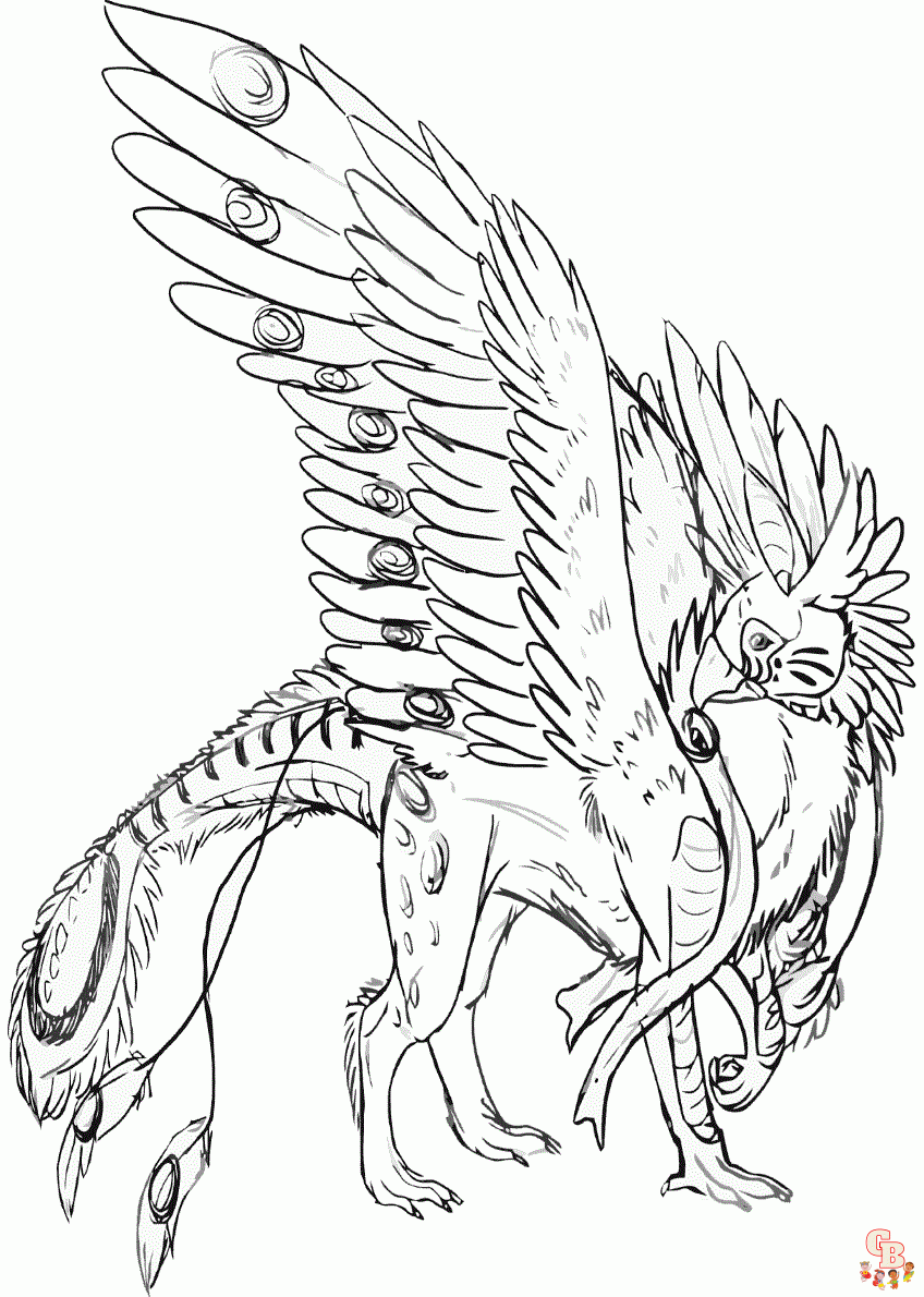 Printable griffin coloring pages free for kids and andults