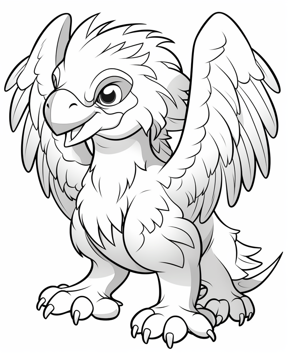 Griffin coloring pages for children coloring pages