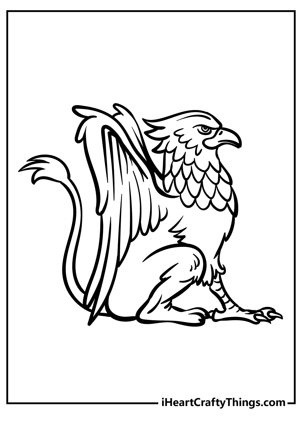 Griffin coloring pages free printables