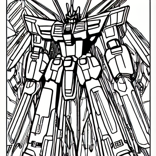 Gundam coloring sheet