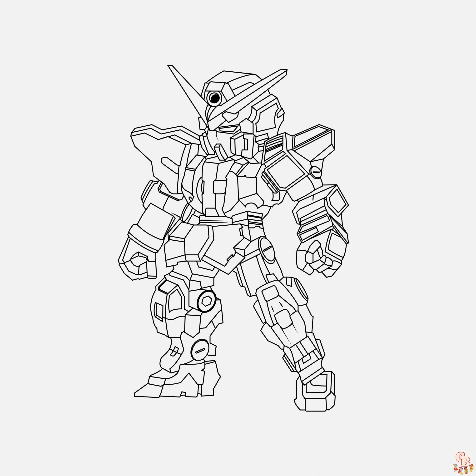 Free gundam coloring pages