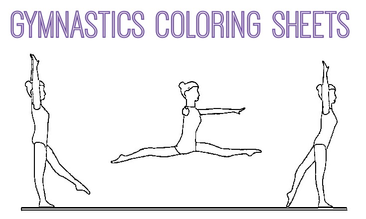 Gymnastics coloring pages