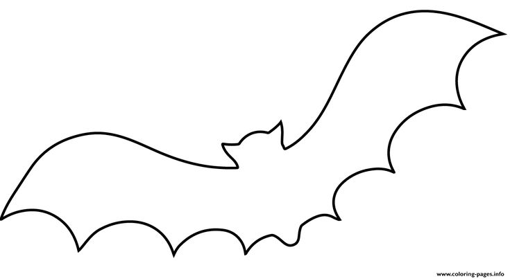 Print bat outline halloween coloring pages halloween coloring pages printable halloween coloring bat coloring pages