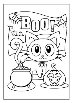 Delightful printable halloween cat coloring pages a spooktacular experience