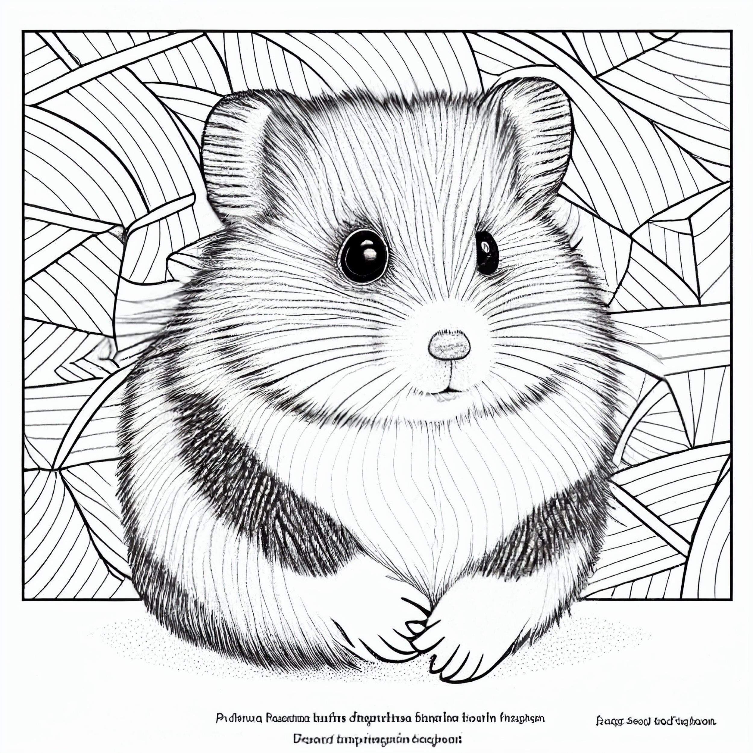 Hamster coloring pages