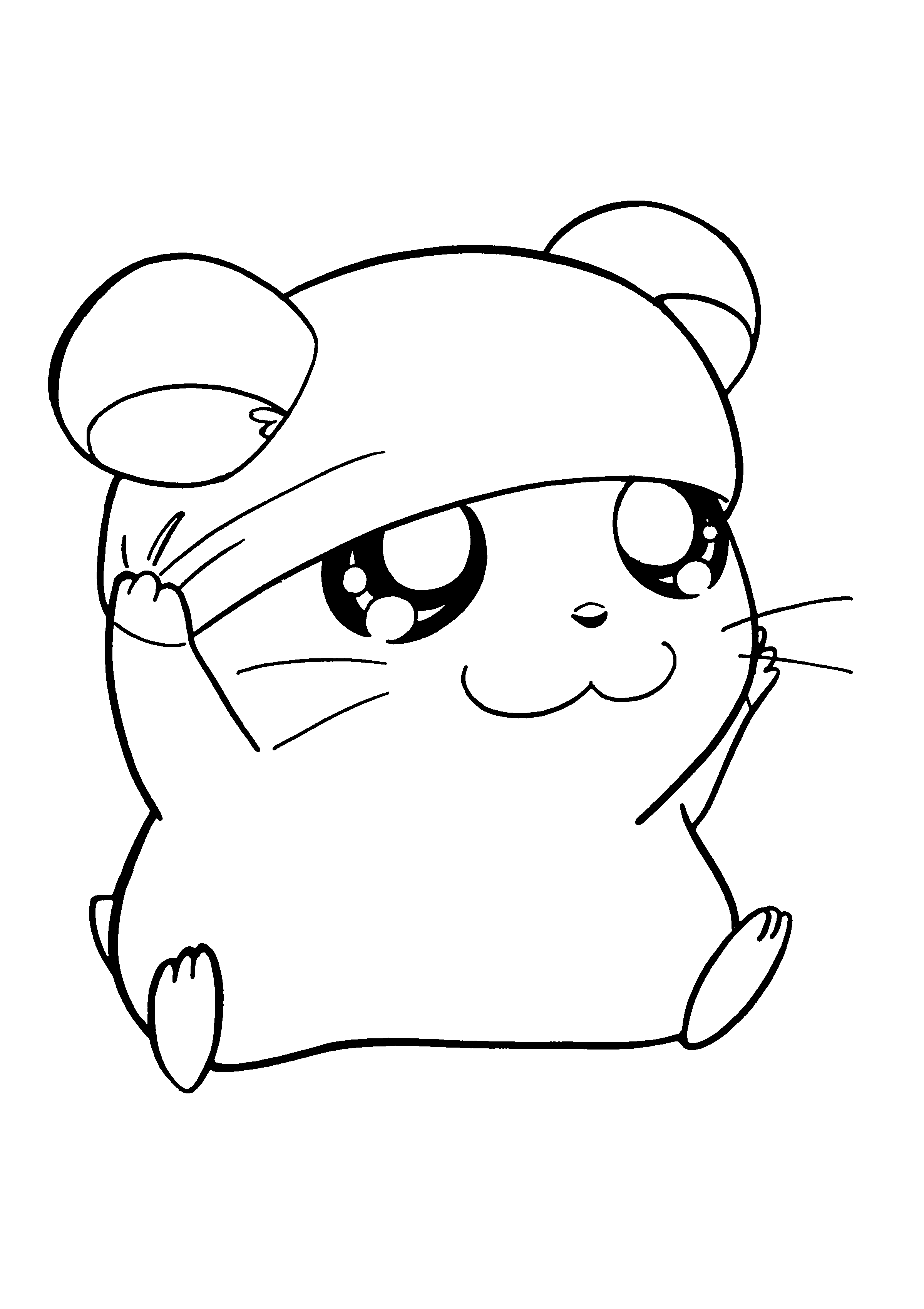 Hamster coloring pages