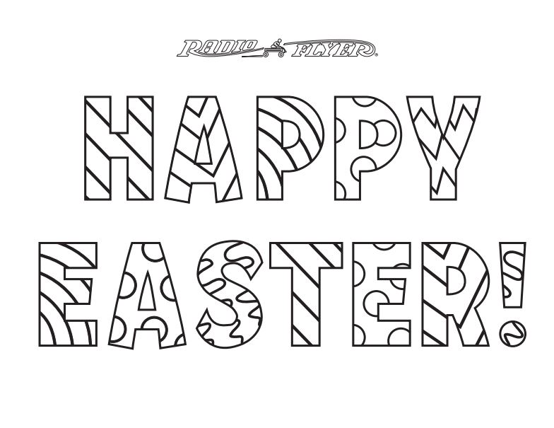 Easter coloring pages printables for kids radio flyer