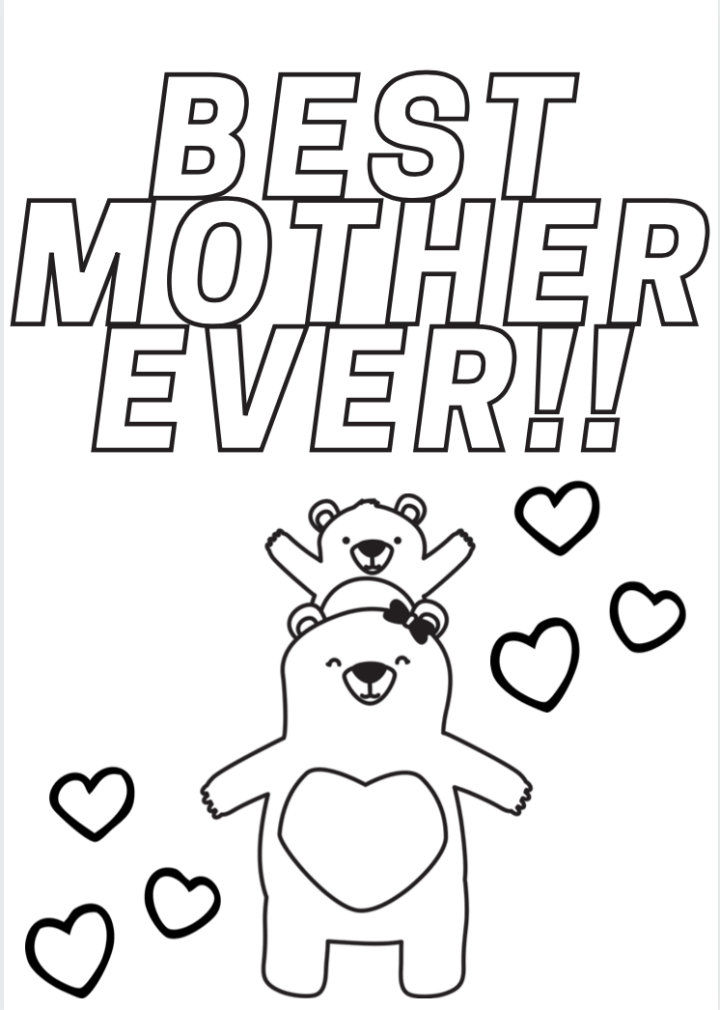 Happy mothers day coloring pages free printable