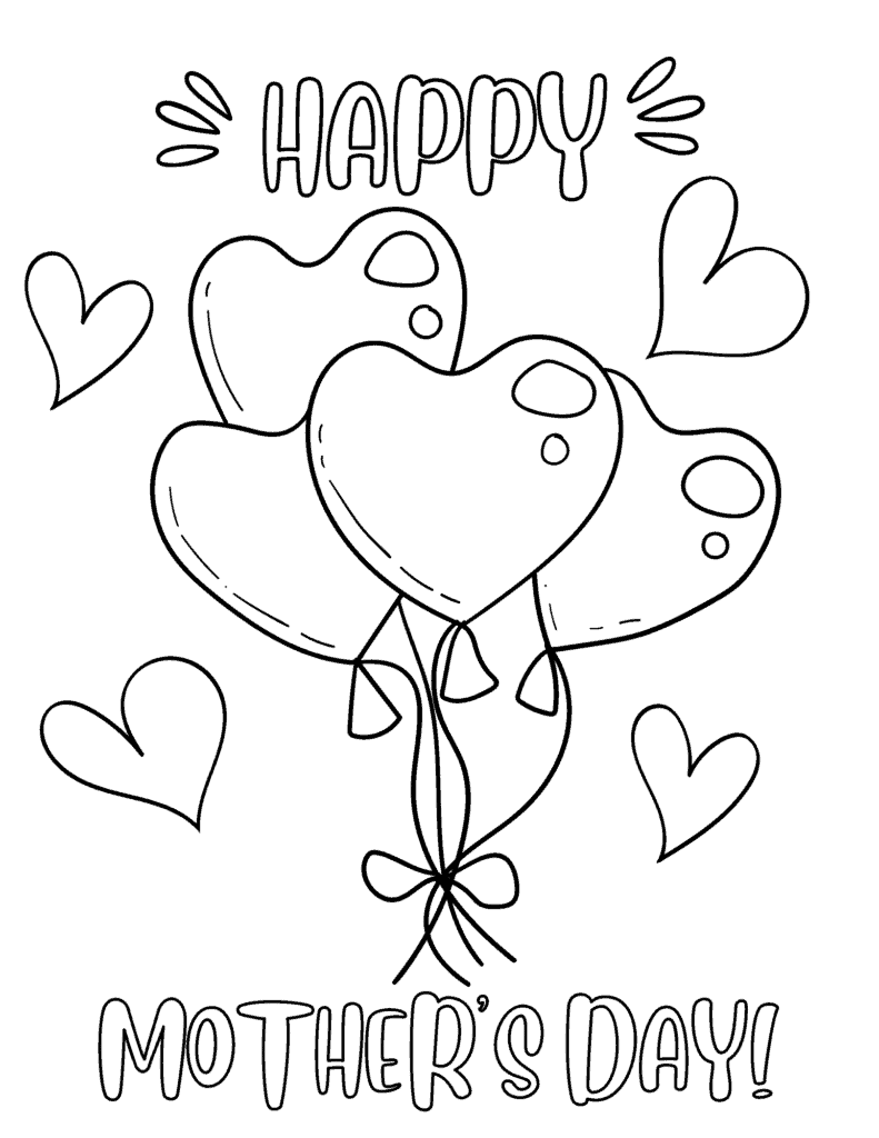 Free printable mothers day coloring pages for kids