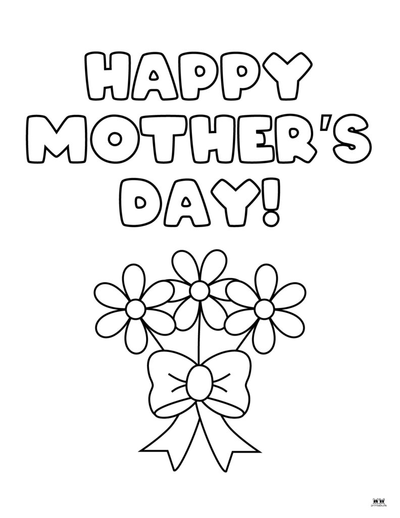 Mothers day coloring pages