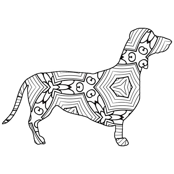 Free printable geometric animal coloring pages the cottage market