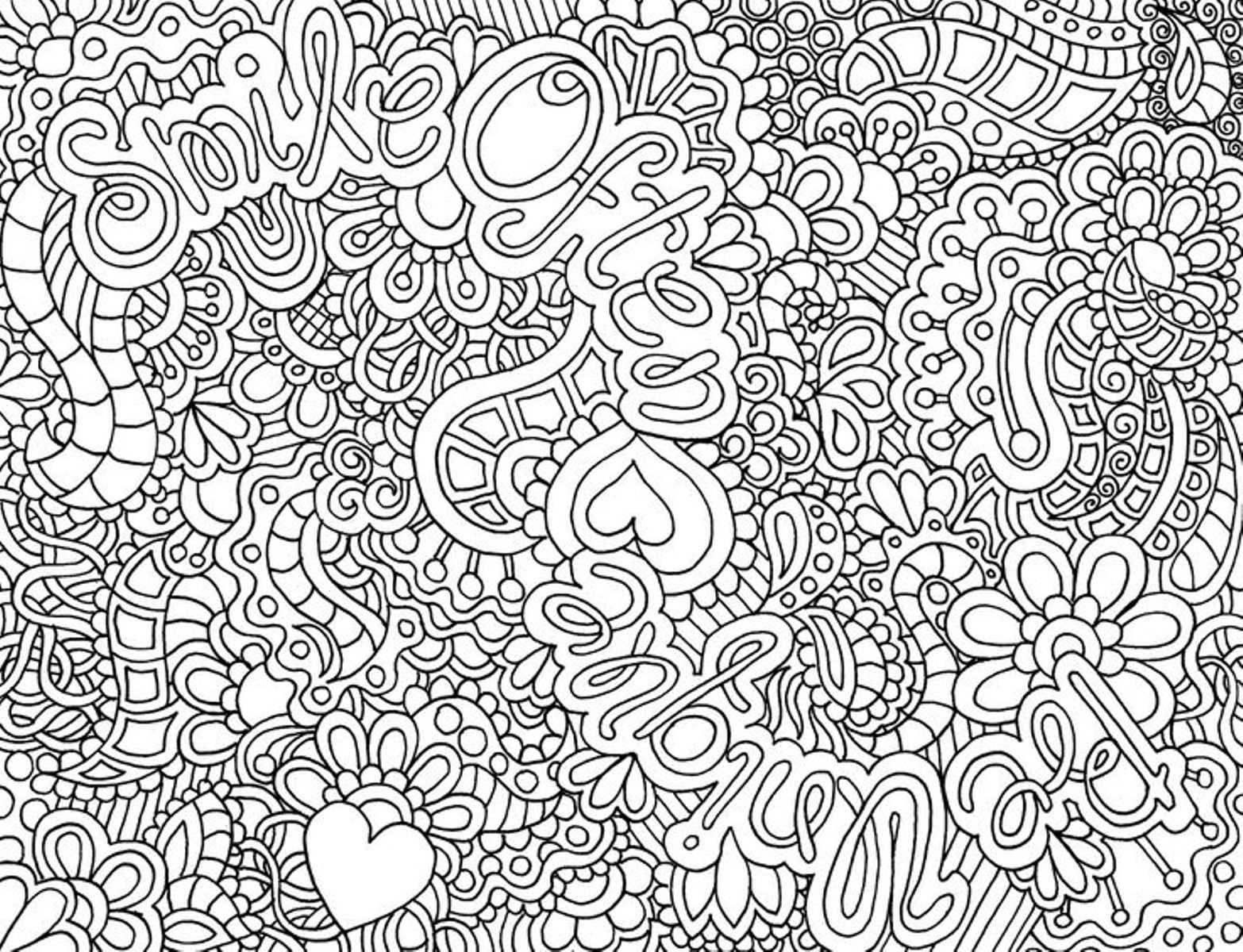 Hard coloring pages printable for free download