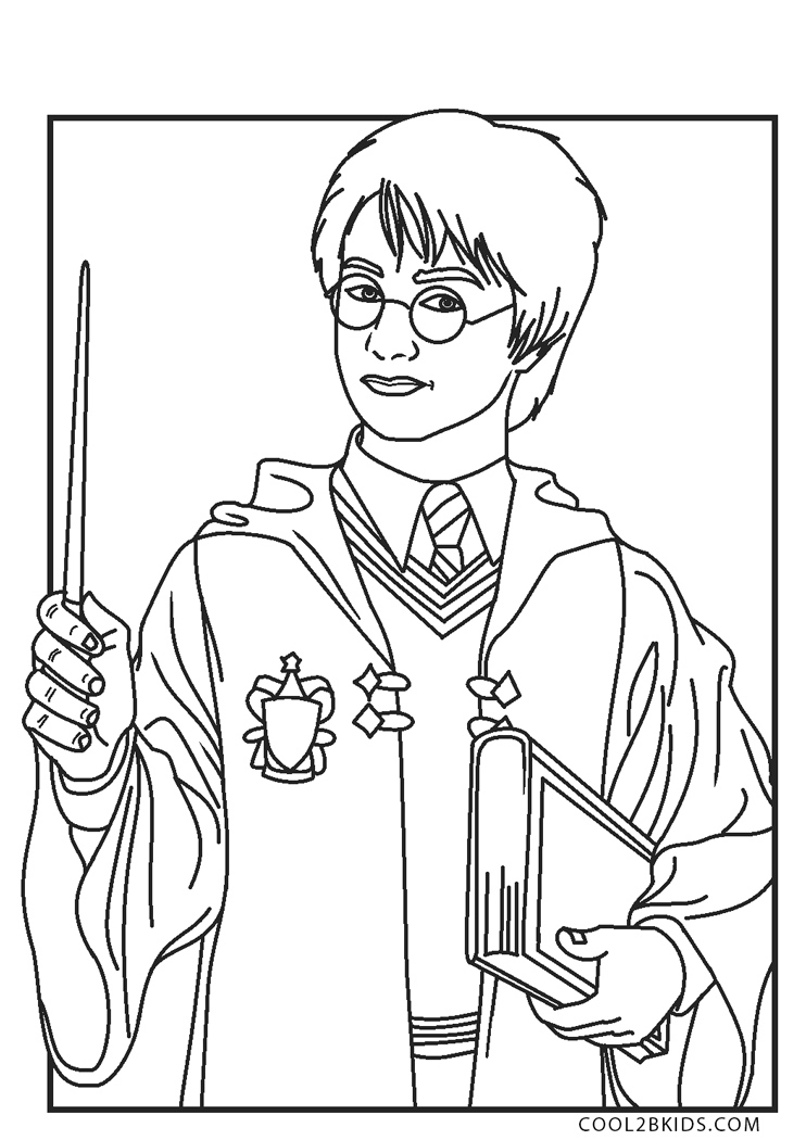 Free printable harry potter coloring pages for kids