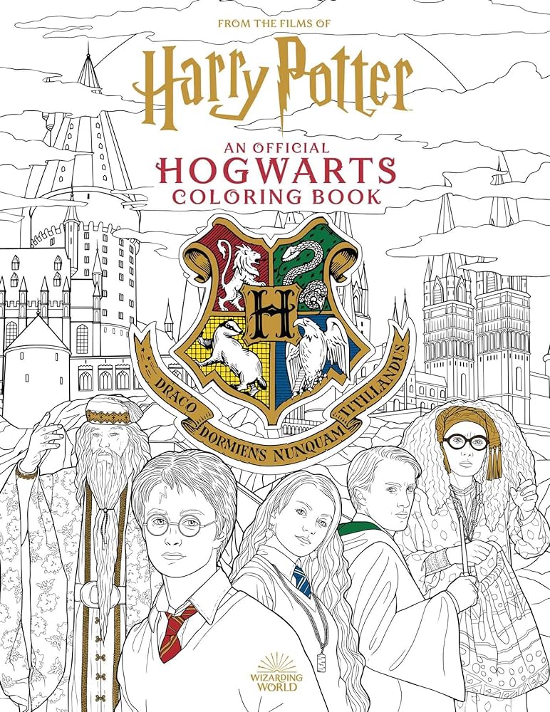 Harry potter an official hogwarts coloring book insight editions books