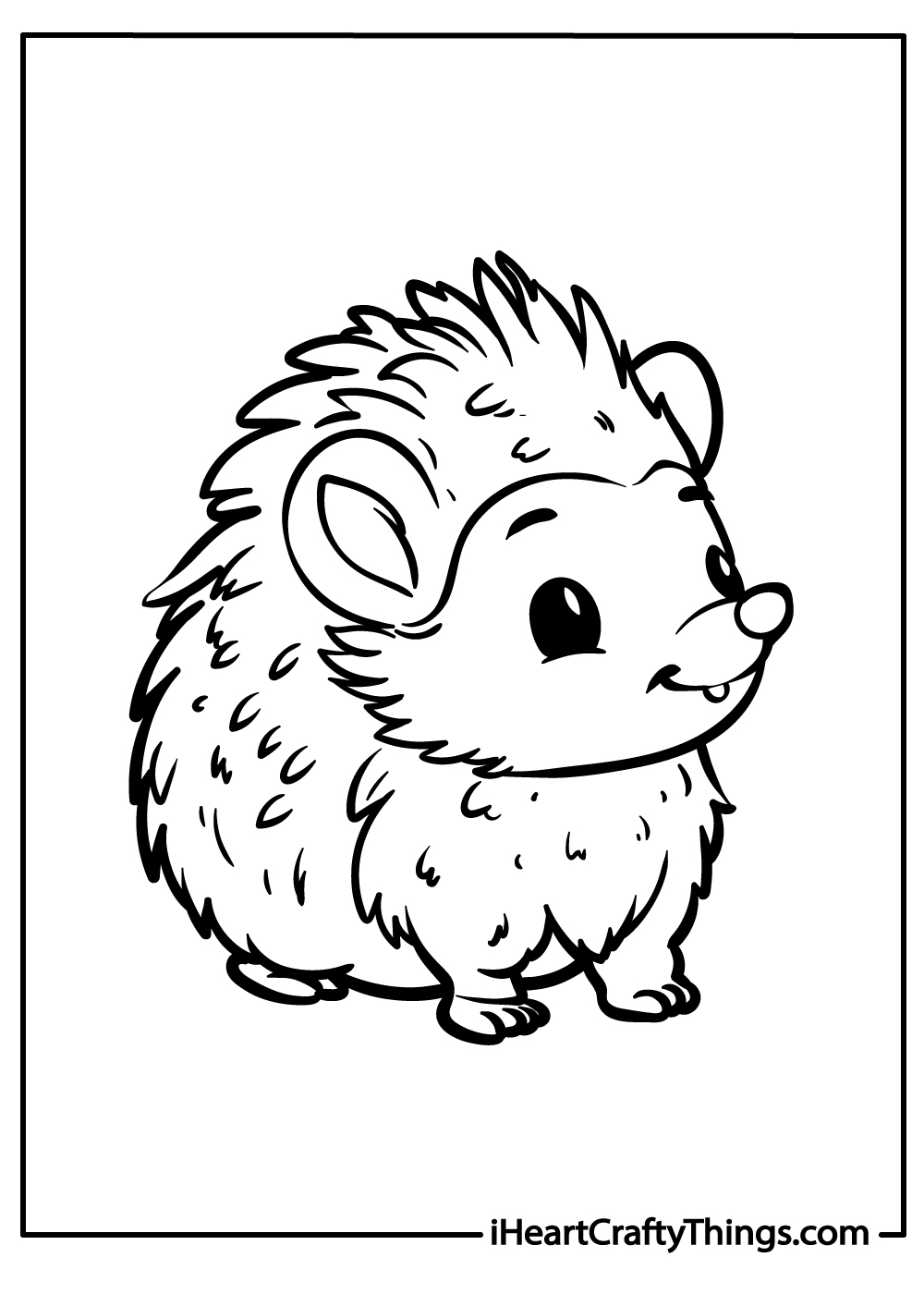 Hedgehog coloring pages free printables