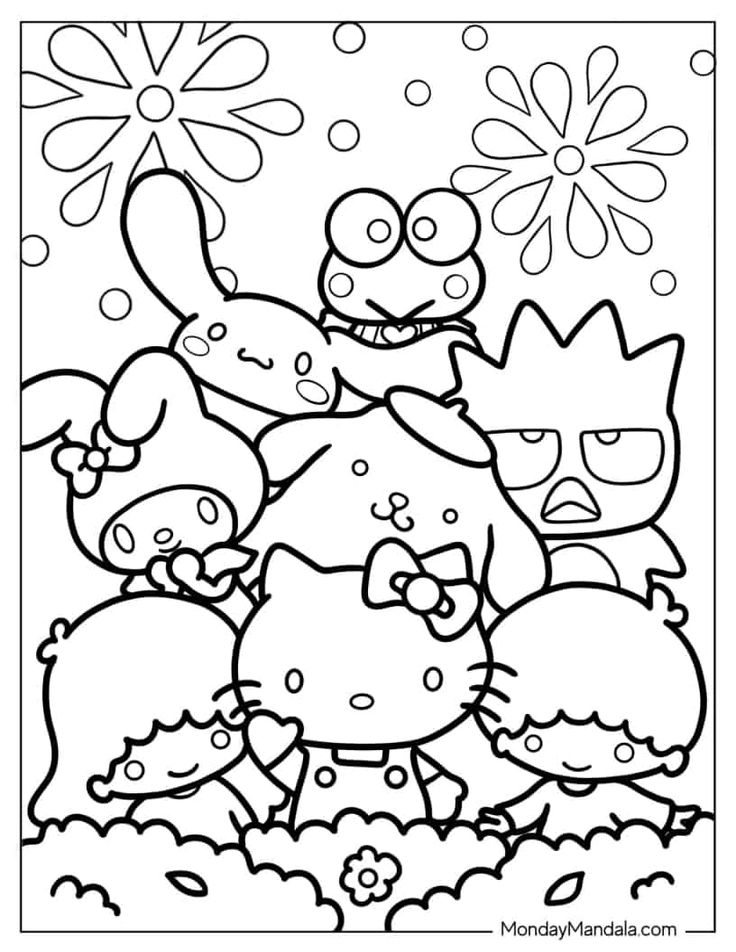 Hello kitty coloring pages free pdf printables hello kitty colouring pages kitty coloring hello kitty coloring