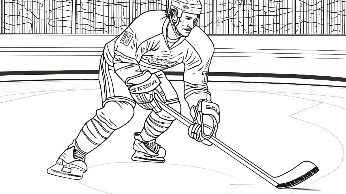 Ice hockey player coloring pages free printable background hockey coloring picture hockey sport background image and wallpaper for free download