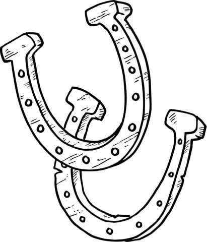 Horseshoes that bring good luck coloring page free printable coloring pages coloring pages horse coloring pages cowboy quilt