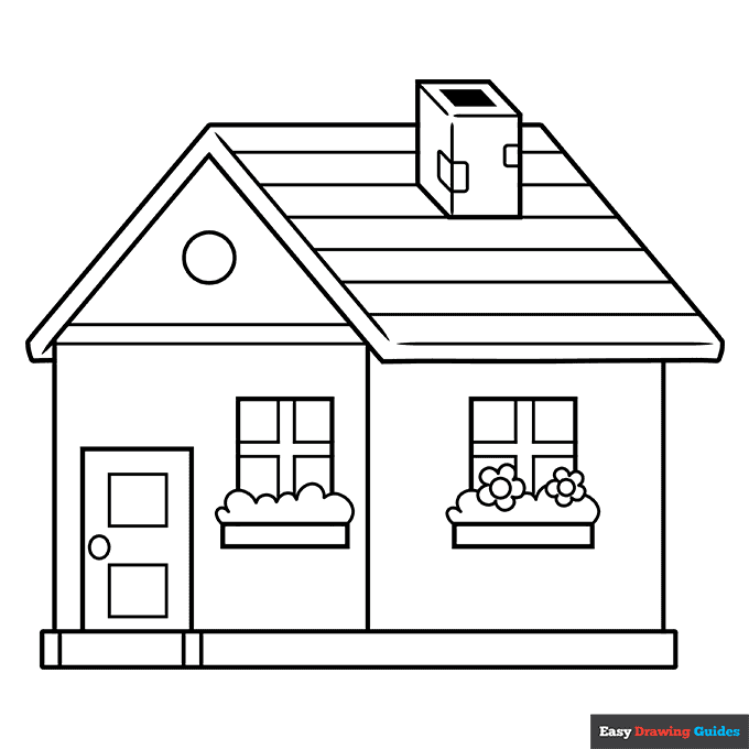 Free printable house coloring pages for kids