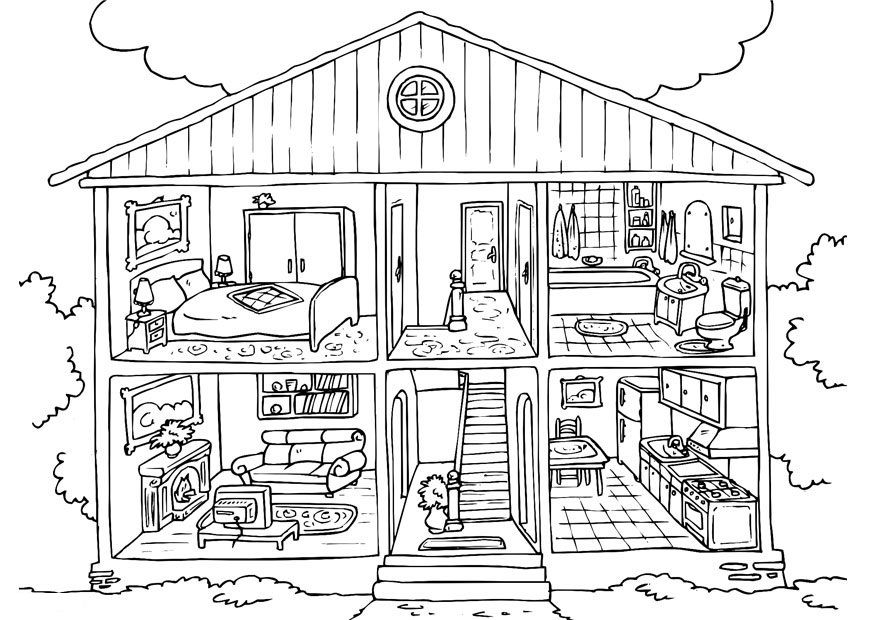 Free printable house coloring pages for kids barbie malvorlagen ausmalbilder zum ausdrucken malvorlagen zum ausdrucken