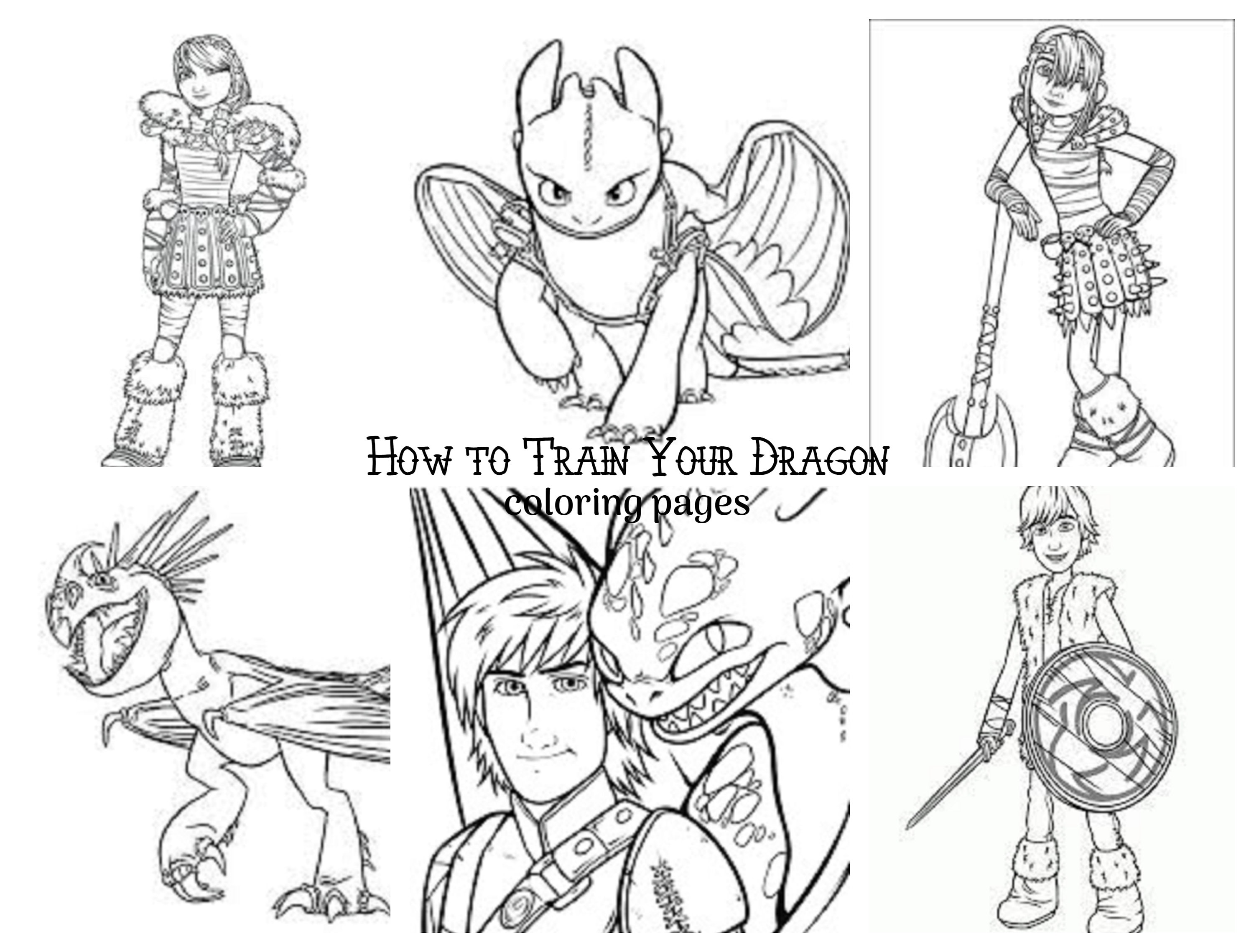 How to train your dragon coloring pages medium to advanced