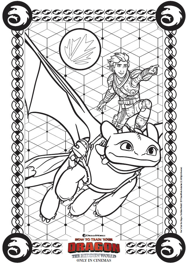 How to train your dragon the hidden world activity sheets