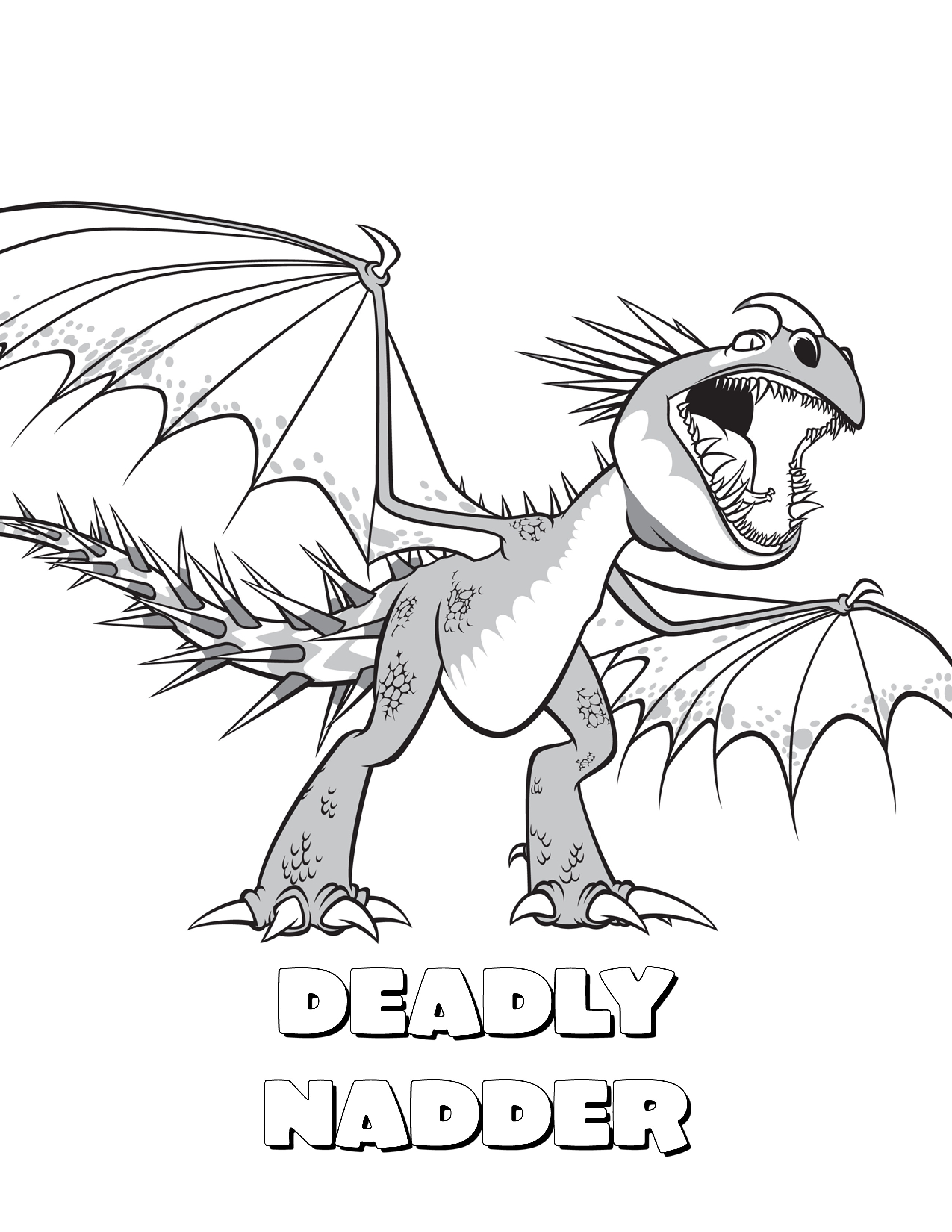 How to train your dragon coloring pages