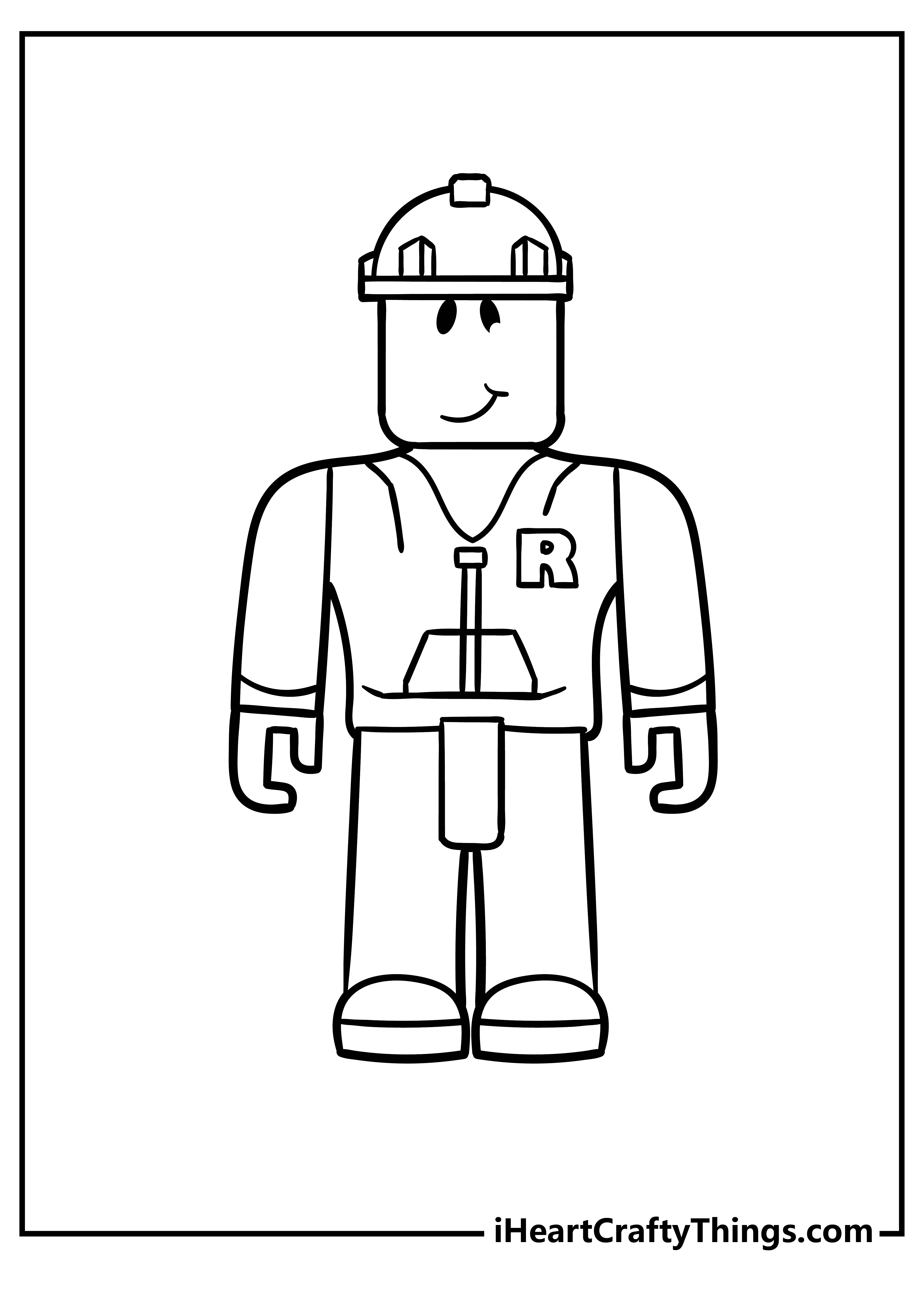 Roblox coloring pages free printables