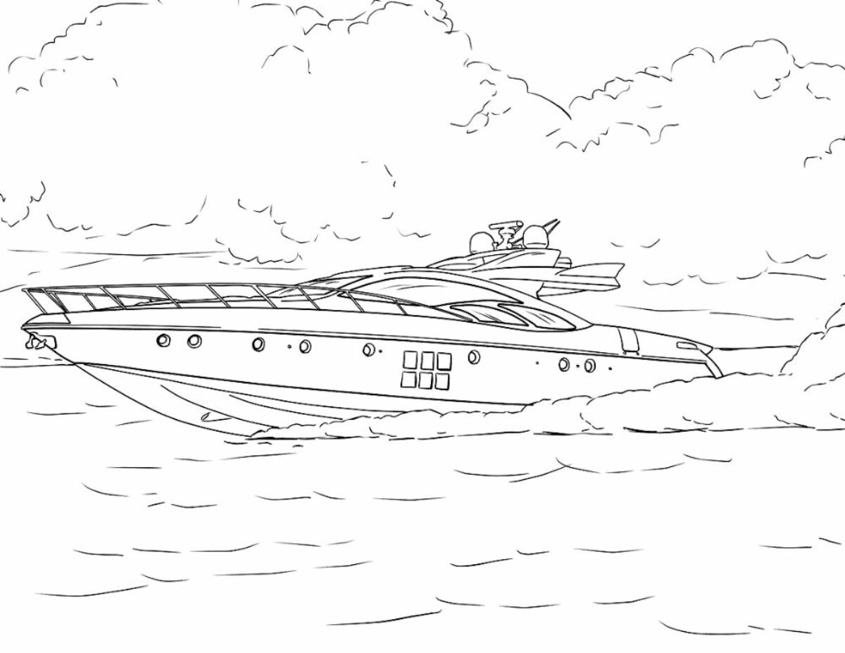 Printable boat coloring pages for kids add some color to that boat