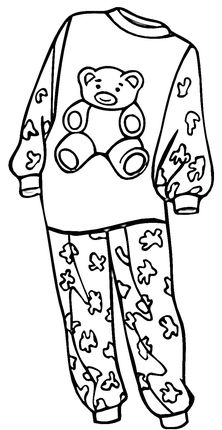 Pajamas for a girl coloring page supercoloring coloring pages christmas coloring pages coloring pages for girls