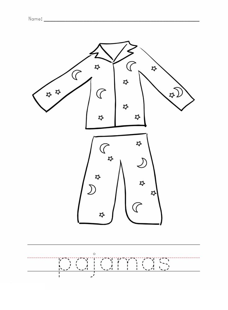 Pajama coloring page worksheets red pajamas pajamas llama llama red pajama