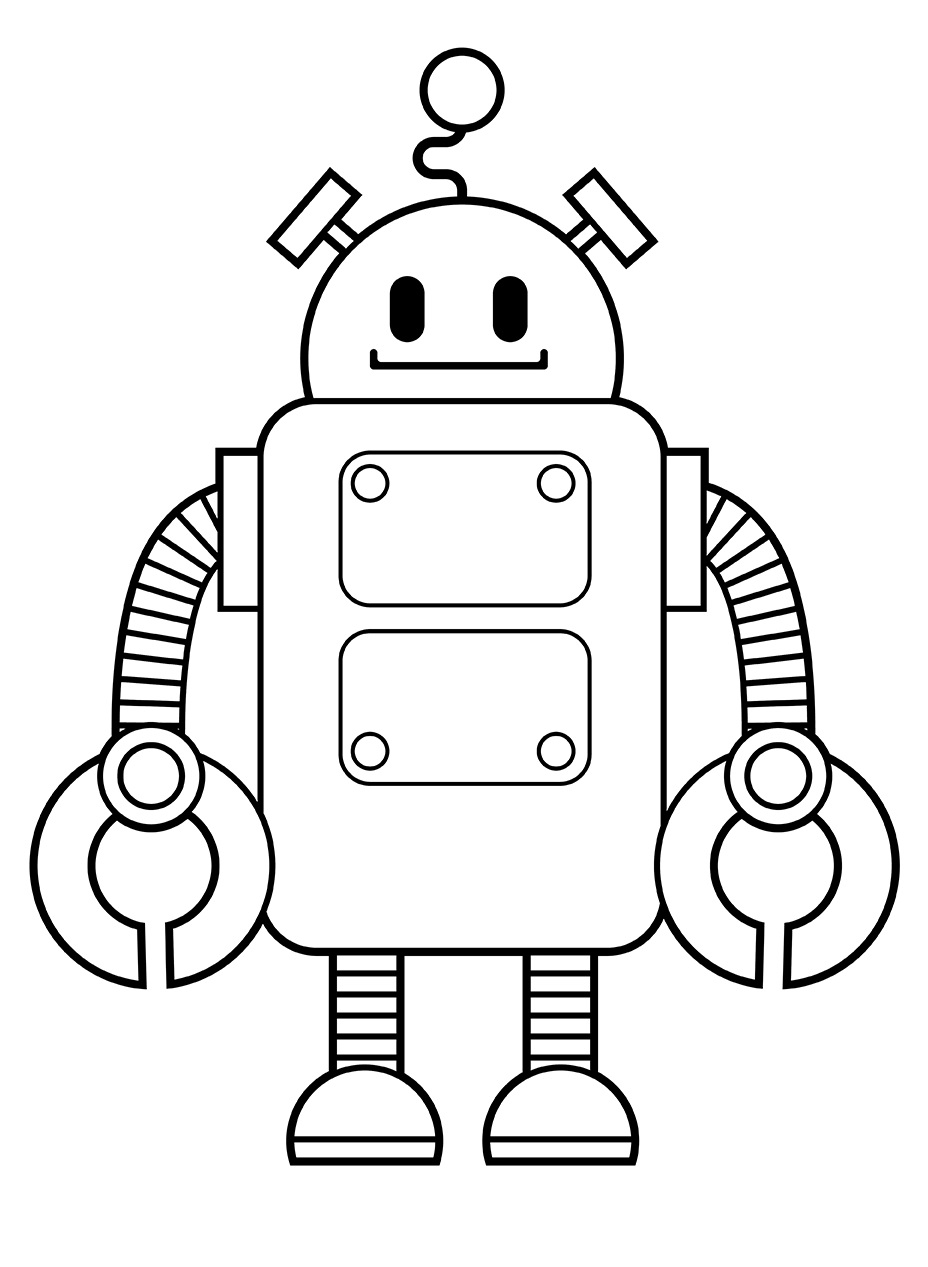 Robot coloring pages by coloringpageswk on