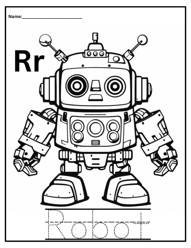 Best robot coloring pages of â