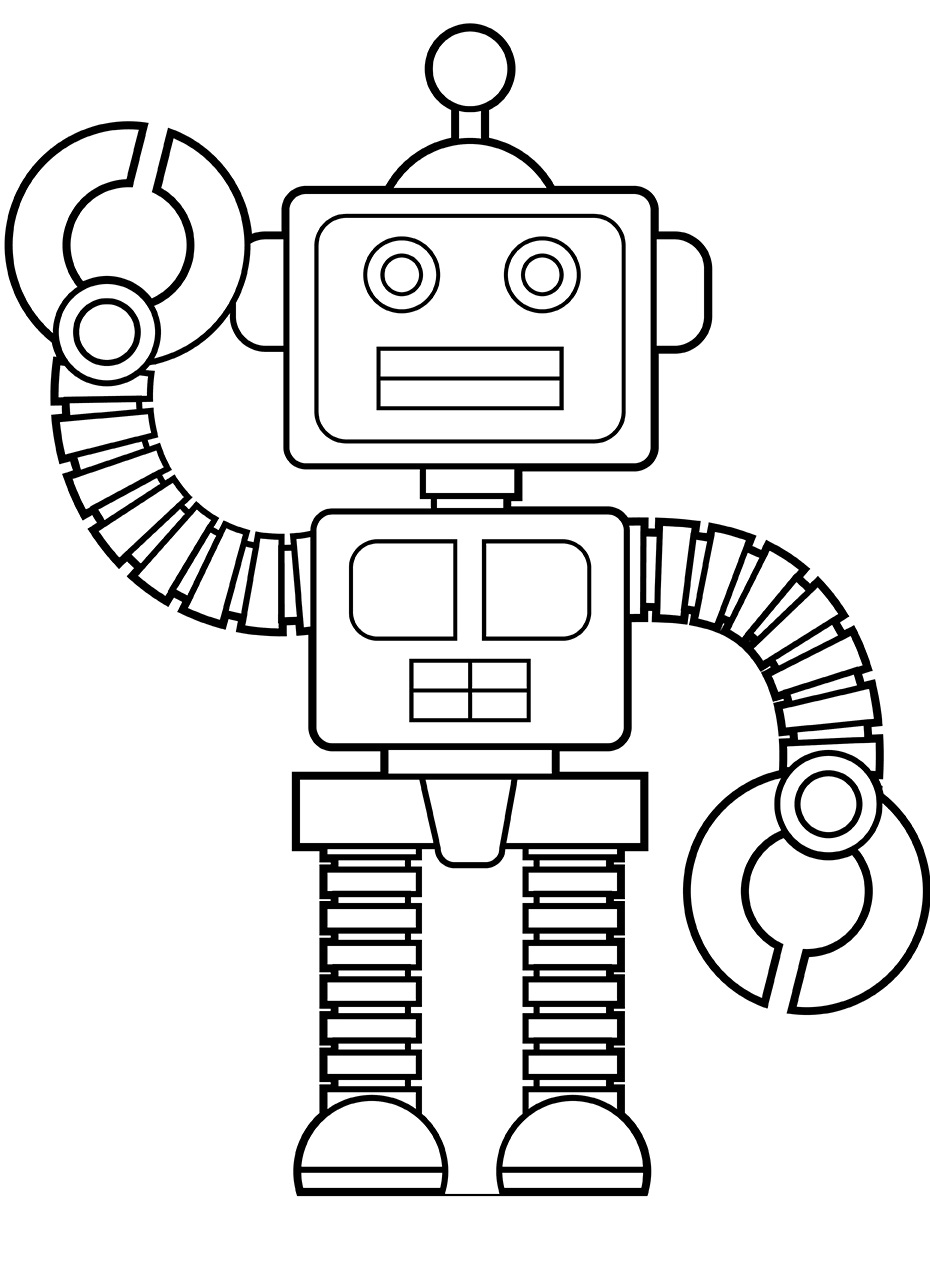 Robot coloring pages by coloringpageswk on