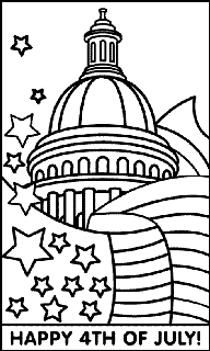 Independence day us free coloring pages