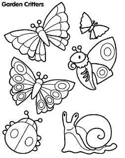 Animals insects free coloring pages