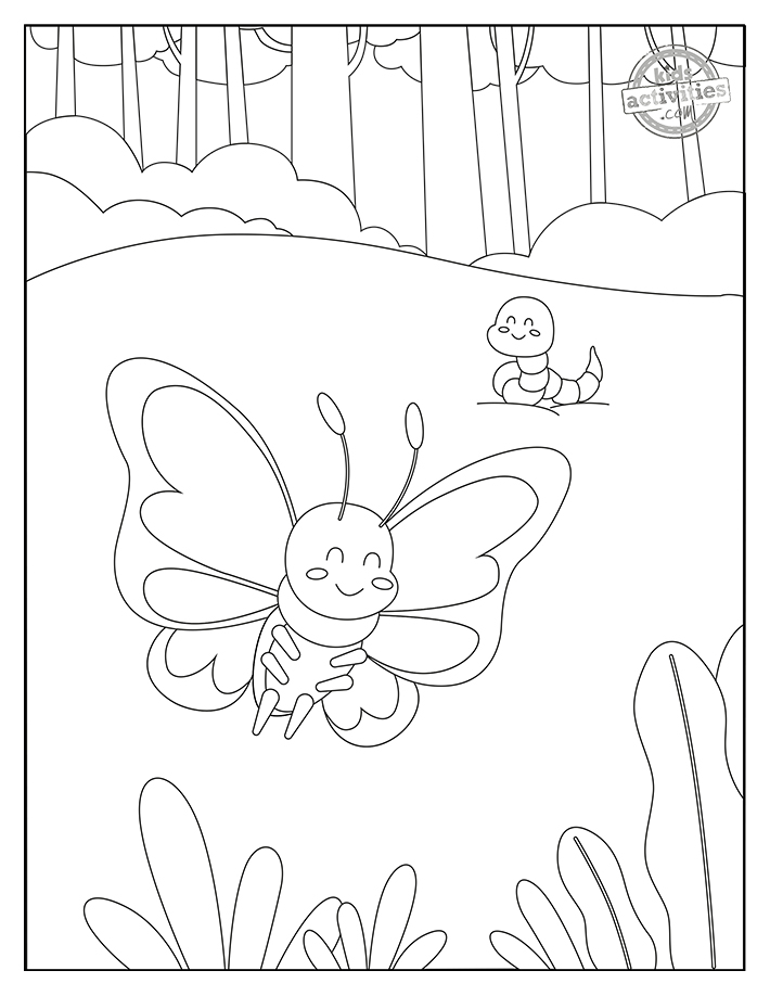 Cute bugs insect coloring pages for kids kids activities blog