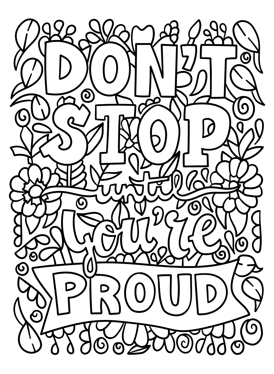 Inspirational coloring pages printable for free download