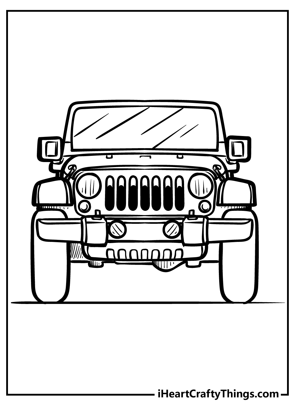 Jeep coloring pages free printables