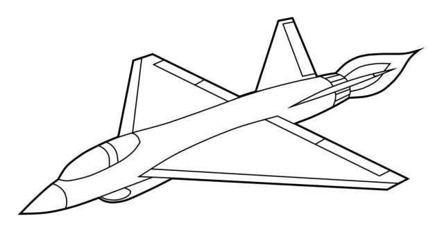 Best image of jet coloring pages