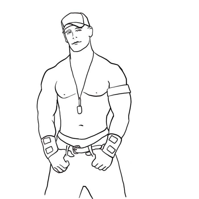 John cena coloring pages coloring pages