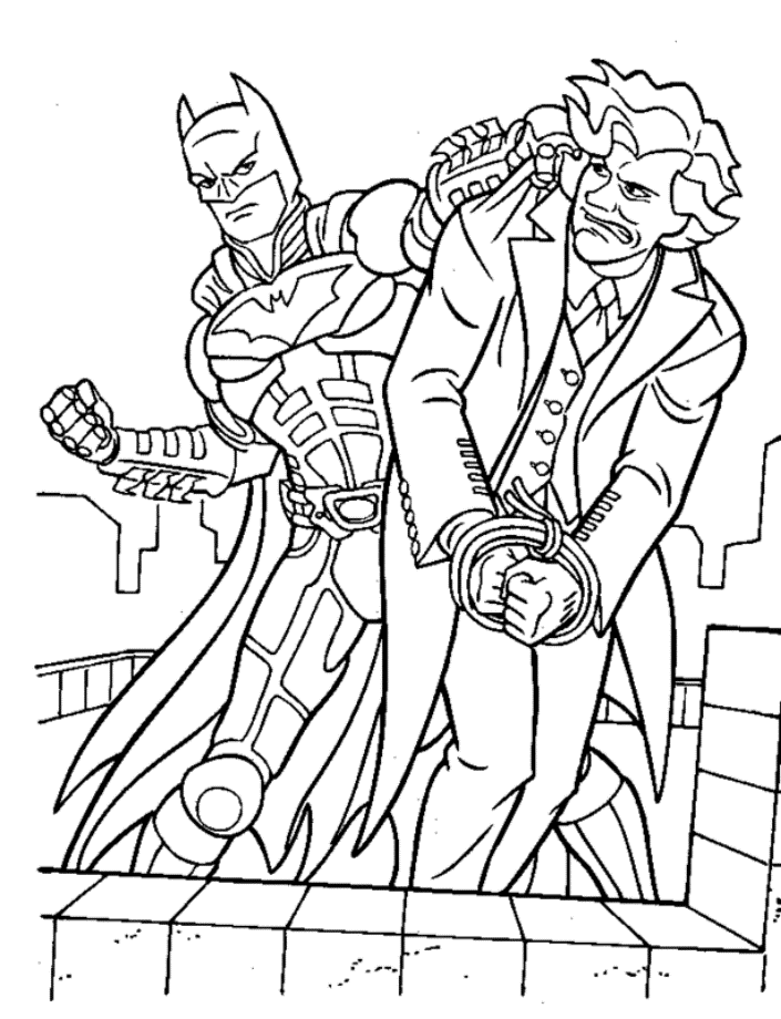 Coloring pages batman and joker coloring pages