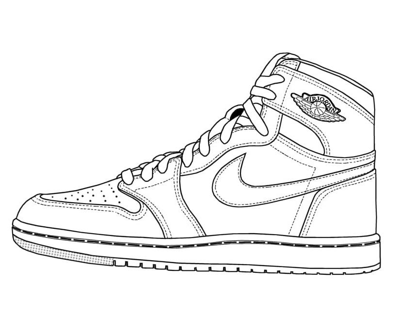 Sneaker coloring pages by coloringpageswk on