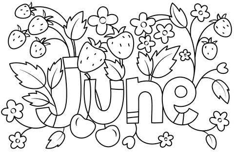 June coloring page free printable coloring pages