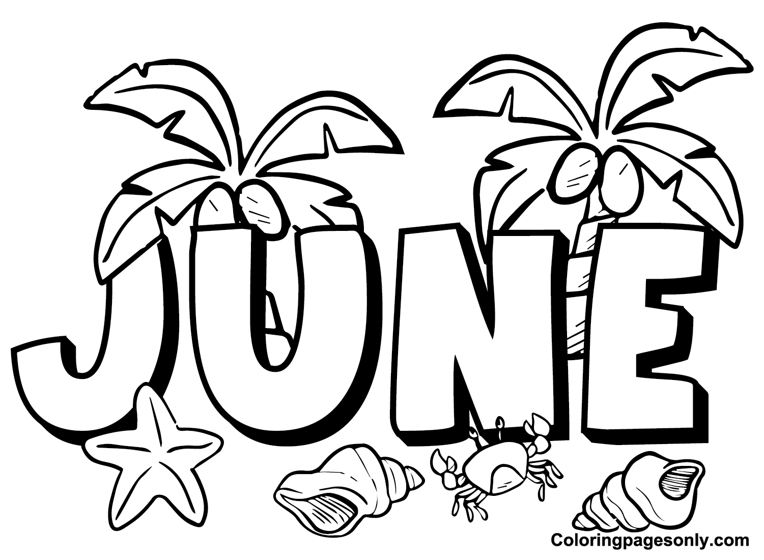 June coloring pages printable for free download