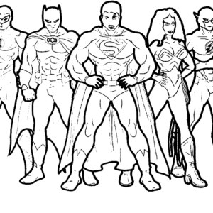 Justice league coloring pages printable for free download