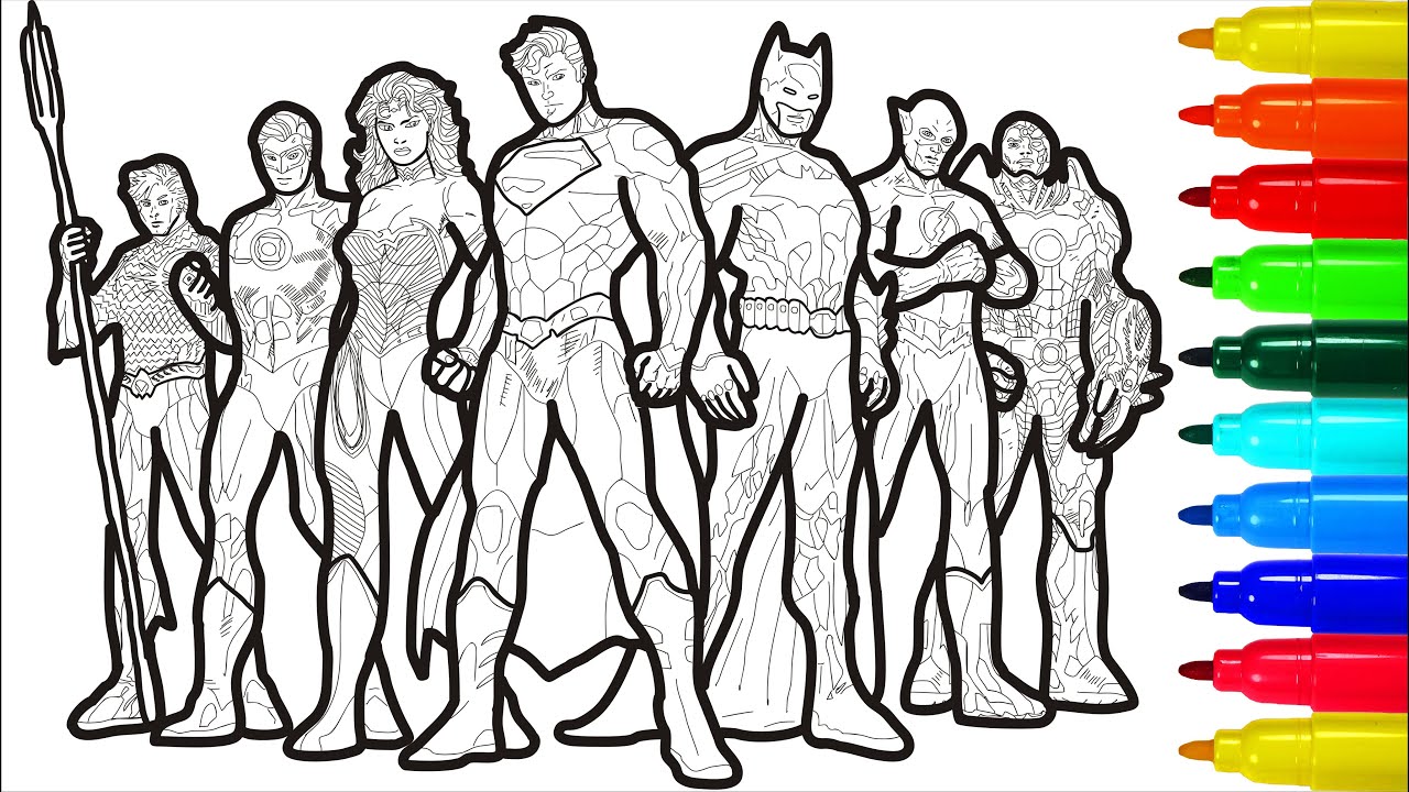 Justice league heroes of the galaxy coloring pages colored arkers justice league coloring pages