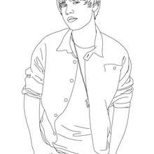 Cute justin bieber coloring pages