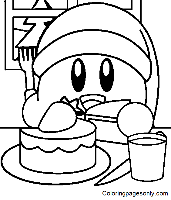 Kirby coloring pages printable for free download