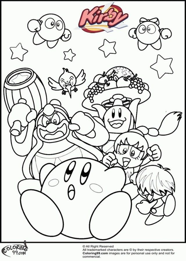 Explore the beauty of kirby coloring pages
